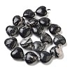 Natural Black Netstone Beads Strands G-C150-A13-01-4