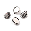 Non-Tarnish 316 Stainless Steel Clip-on Earring Findings X-STAS-I187-02C-P-1