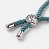 Nylon Twisted Cord Bracelet Making MAK-K006-04P-3
