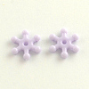Opaque Snowflake Acrylic Beads X-SACR-Q106-18-2