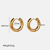 Stainless Steel Simple Fashion Circle Earrings for Daily Wear VI3249-1-1