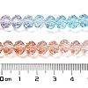 Transparent Painted Glass Beads Strands X1-DGLA-A034-T8mm-A19-3