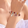 Alloy Enamel Clover & Leaf & Bowknot Charm Bracelets BJEW-YW00008-6