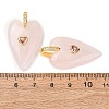 Natural Rose Quartz Pendants GG-CBA51ED-03G-08-2
