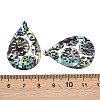 Acrylic Shell Pendants OACR-B039-03-3