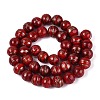 Handmade Gold Sand Lampwork Beads Strands LAMP-Q041-10C-2