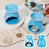 Moon & Star Porcelain Candle Holders AJEW-WH0270-414A-3