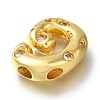 Brass with Cubic Zirconia Pendants KK-Q818-03G-G-2