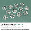 Unicraftale 24Pcs 6 Style 201 Stainless Steel Pendants STAS-UN0029-88-4