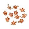 Transparent Glass Links connectors X-GLAA-T007-19C-3