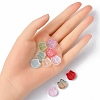 35Pcs Transparent Spray Painted Glass Beads GLAA-YW0001-67-4