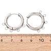304 Stainless Steel Hoop Earring Findings STAS-D183-02G-P-2
