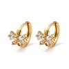 Bowknot Brass Hoop Earrings EJEW-S256-02A-G-4