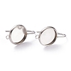 Tarnish Resistant 304 Stainless Steel Earring Settings LS-STAS-O141-01P-2