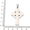 304 Stainless Steel Pendants STAS-P421-11P-3