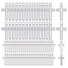100Pcs 2 Styles Alloy Pendants FIND-FG0005-13-1