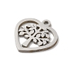 201 Stainless Steel Charms STAS-E206-06P-04-2