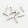 Tarnish Resistant 304 Stainless Steel Tie Tacks Lapel Pin Brooch Findings STAS-R065-48-1