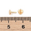 Heart Brass Head Pins KK-U051-02G-01-3