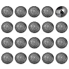 20Pcs Alloy Shank Buttons BUTT-FH0001-036B-1