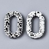 Spray Painted CCB Plastic Linking Rings CCB-Q091-016A-2