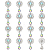 16Pcs Alloy Rhinestone Cabochons FIND-FG0004-26C-1