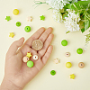 HOBBIESAY 12 Style Food Grade Eco-Friendly Silicone Focal Beads SIL-HY0001-06-3