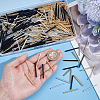 600Pcs 3 Colors Glass Bugle Beads SEED-ME0001-25-3