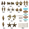 DIY Retro Ocean Theme Earring Making Kits DIY-SC0013-30-2