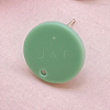 Resin Stud Earring Findings EJEW-CJC0001-14F-1