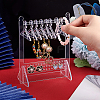   1 Set Transparent Acrylic Earring Display Stands EDIS-PH0001-21E-3