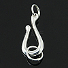 925 Sterling Silver S Shape Clasps STER-A009-17-1