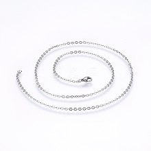 304 Stainless Steel Cable Chains Necklaces NJEW-F226-04P-01