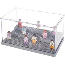 3-Tier Acrylic Minifigure Display Cases ODIS-WH0027-049