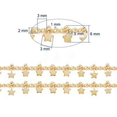 Handmade Brass Curb Chains CHC-E020-08G-1