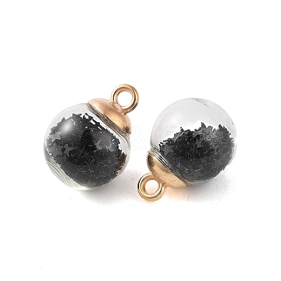 Glass Round Pendants GLAA-P063-01G-12-1