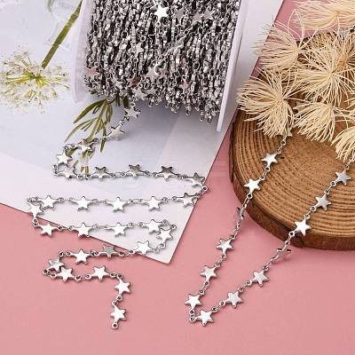 Tarnish Resistant 304 Stainless Steel Decorative Chains CHS-E001-02P-1