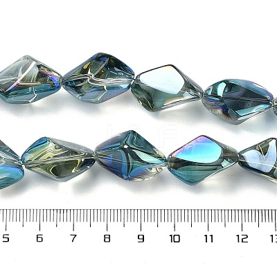 Electroplate Transparent Glass Beads Strands EGLA-E060-01A-FR05-1
