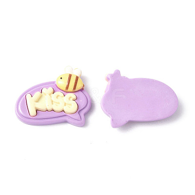 Opaque Resin Cabochons CRES-P023-01D-1