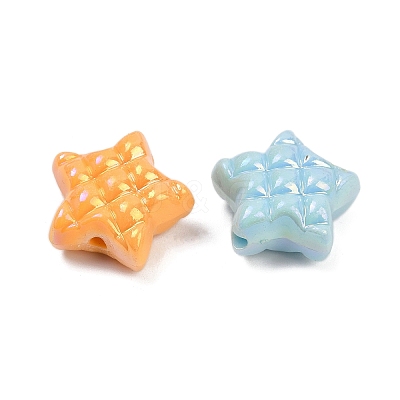 Opaque Acrylic Beads X-OACR-C022-12-1