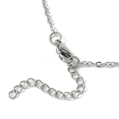 Crystal Cage Holder Necklace NJEW-JN04604-01-1