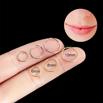 G23 Titanium Lip Ring WGF6EBC-03-1