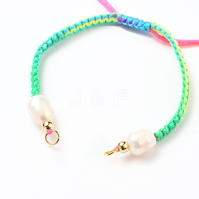Adjustable Nylon Thread Braided Bead Bracelet Making AJEW-JB00791-01-1