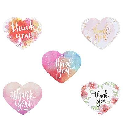 Coated Paper Thank You Greeting Card DIY-FS0007-76B-1