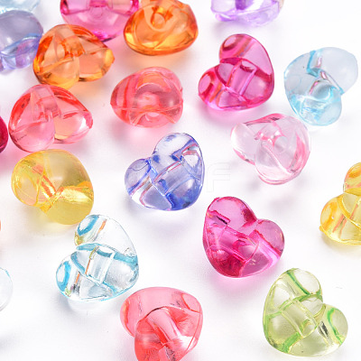 1-Hole Transparent Acrylic Buttons TACR-S154-53B-1