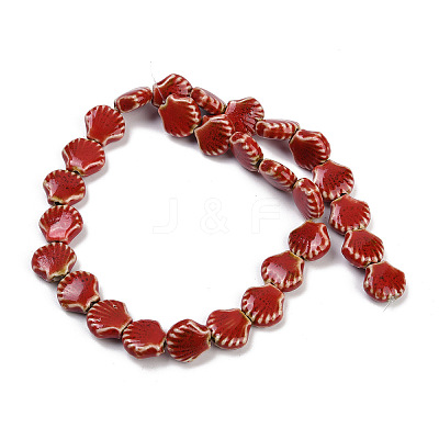 Handmade Porcelain Beads Strands LS-PORC-Q002-01A-03-1