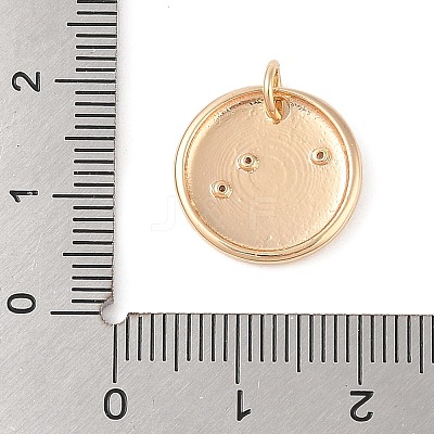 Brass with Clear Cubic Zirconia Pendants KK-N256-24A-G-1