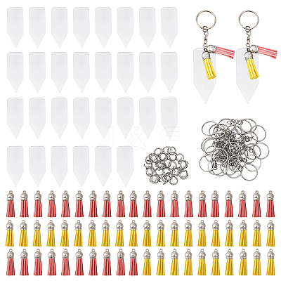 DIY Blank Keychain Making Kit DIY-WH0453-25-1