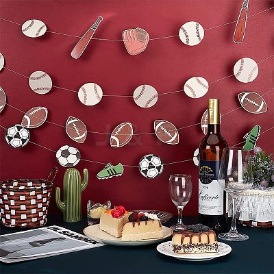4Pcs 4 Style Paper Banners HJEW-CA0001-27-1
