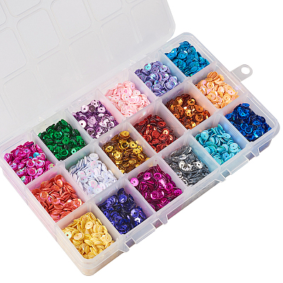 Plastic Paillette Beads PVC-TA0001-01-1